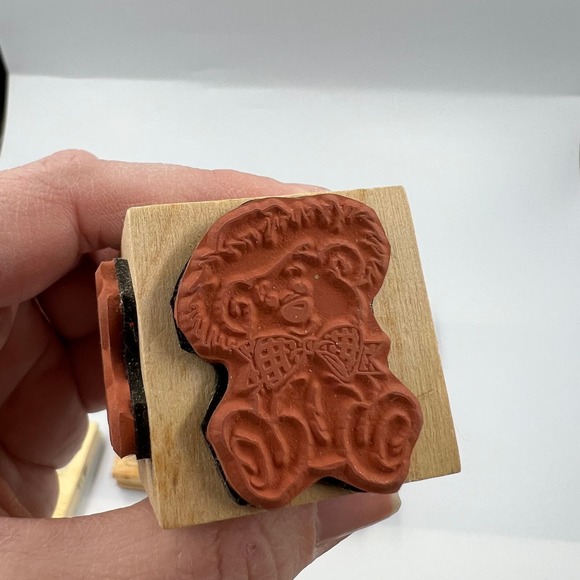 Vintage Lot Rubber Stamps Paper Crafts 14 Pieces Junk Journaling - Picture 6 of 11